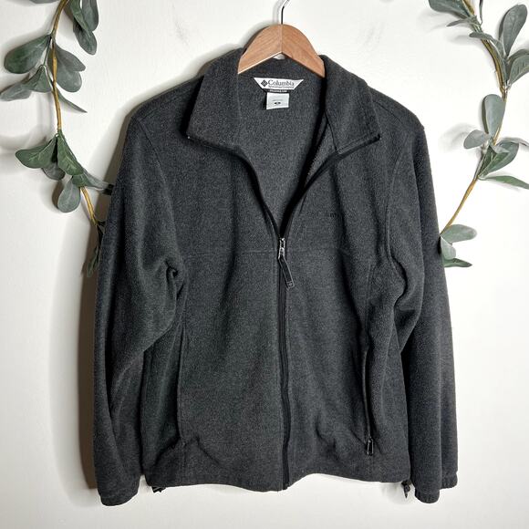 Columbia Gray Full Zip Fleece Jacket - Picture 1 of 5